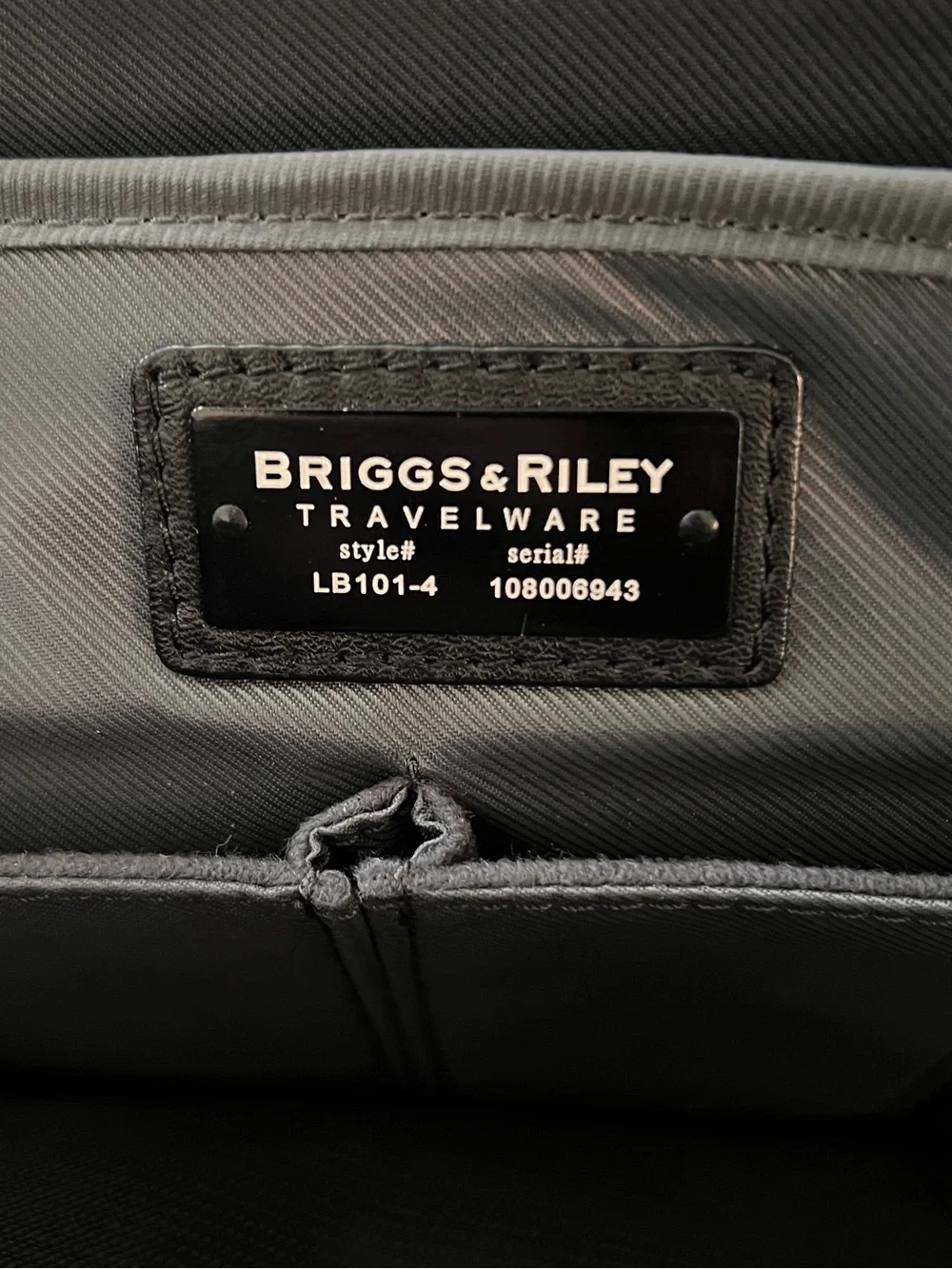 Briggs & Riley Black Travelware Laptop Briefcase
